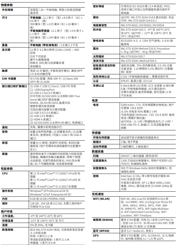 斑馬ET80/ET85詳細參數(shù)圖 斑馬ET80/ET85詳細參數(shù)圖
